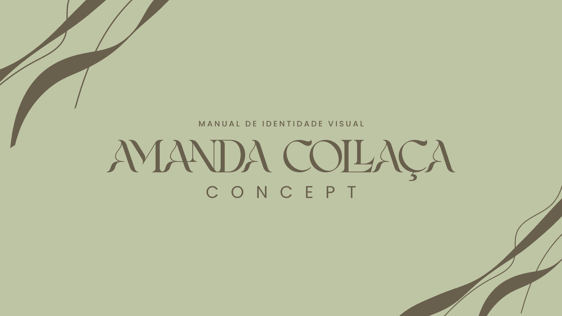 Identidade visual da Amanda Collaça Concept