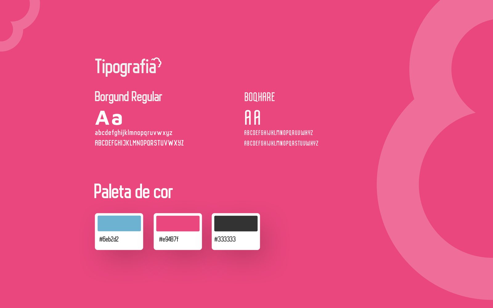 BR Pet Store — Tipografia e paleta de cores