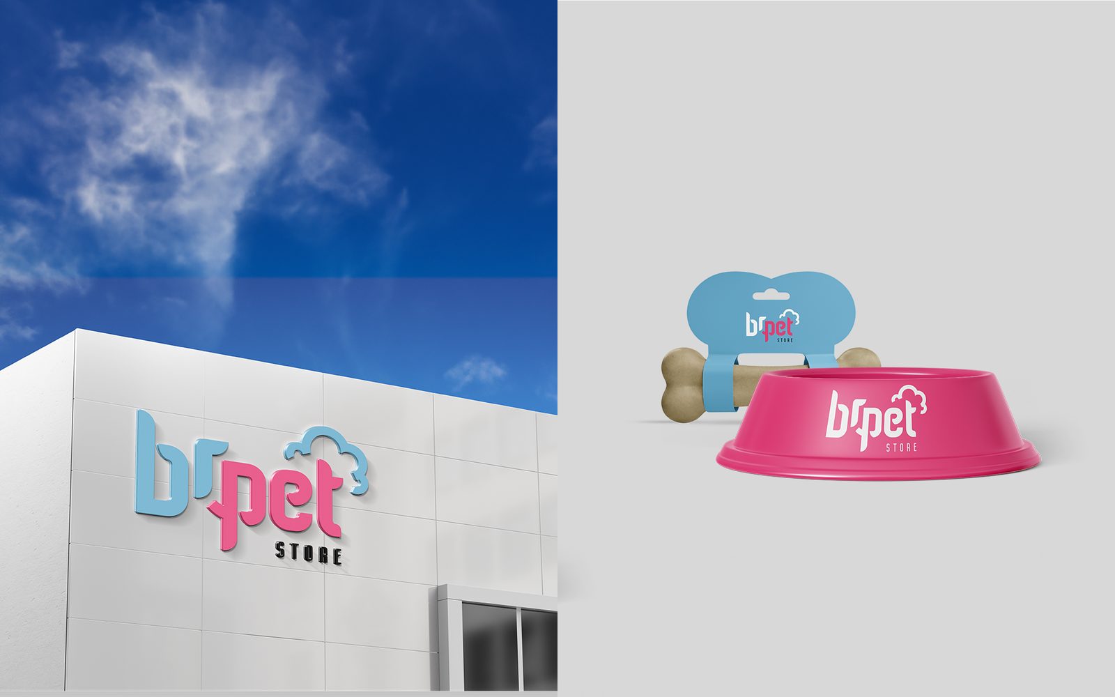 BR Pet Store — Aplicação na fachada
